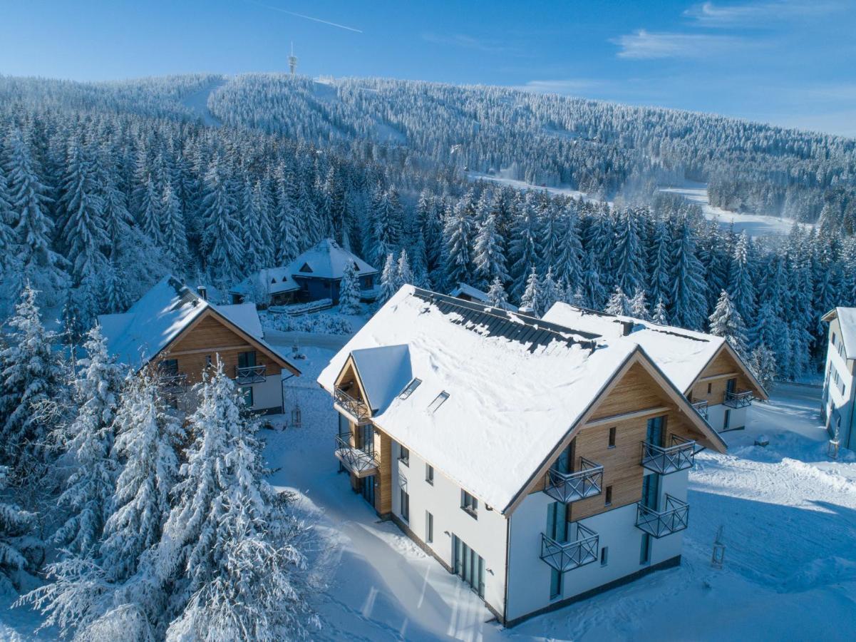Ski Chalet Klinovec Loučná pod Klínovcem Dış mekan fotoğraf