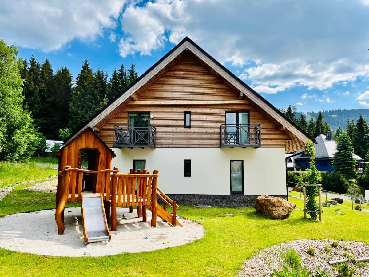 Ski Chalet Klinovec Loučná pod Klínovcem Dış mekan fotoğraf