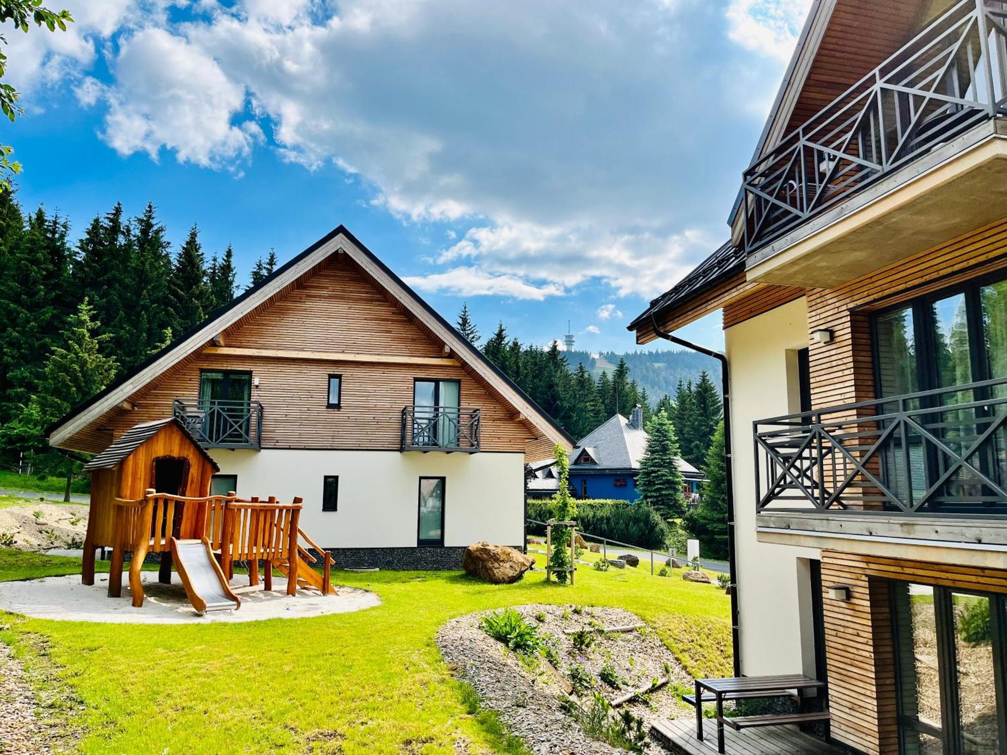 Ski Chalet Klinovec Loučná pod Klínovcem Dış mekan fotoğraf
